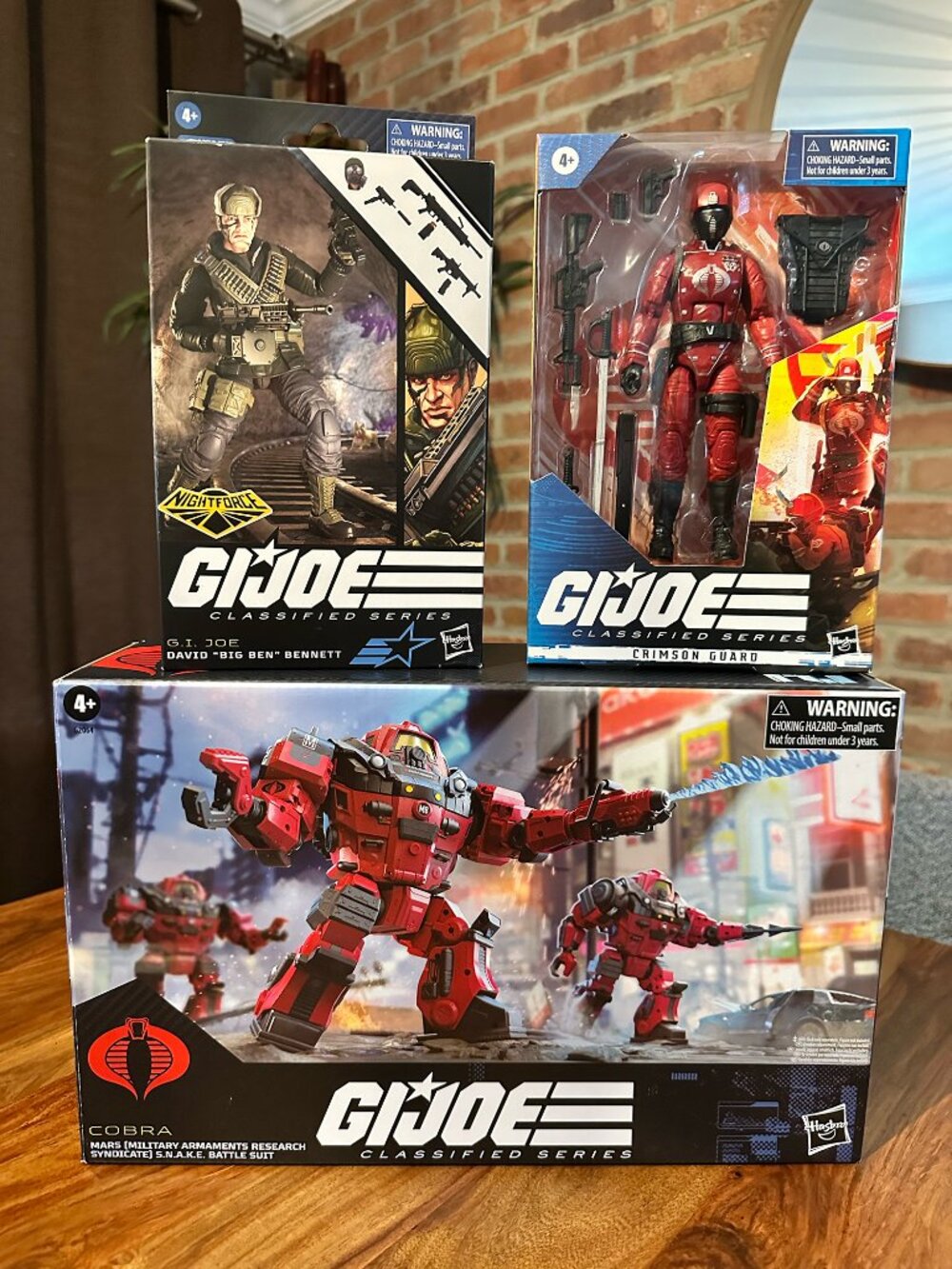 Sealed, GI Joe Classified Bundle: Crimson Snake Armor, Big Ben, Crimson Guard